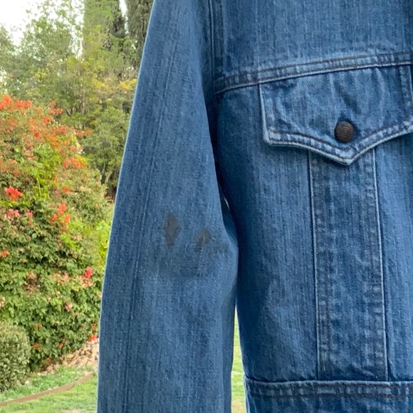1970's Men's Original Orange Tag Blue Denim Levis Chore Jacket - Picture 6 of 9